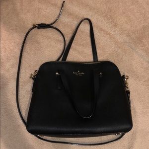 Kate Spade dome shaped satchel in black